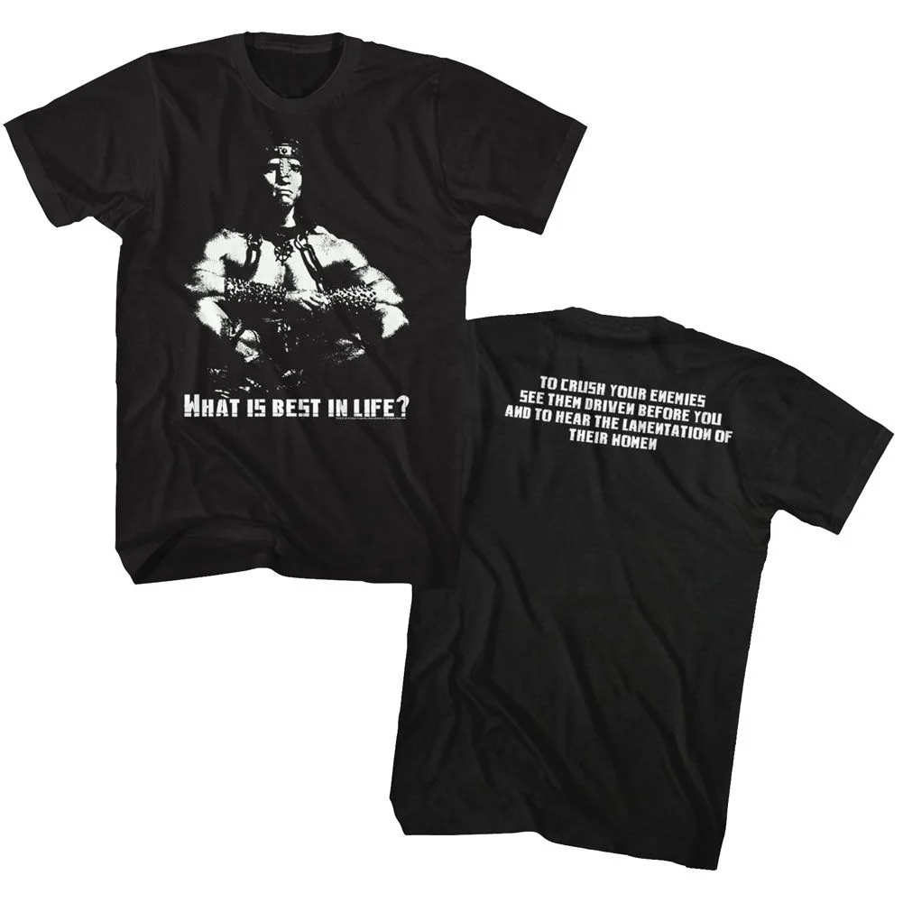 Unisex Adult T-shirt Rockinstone Conan Blurst Black Sizexxxl