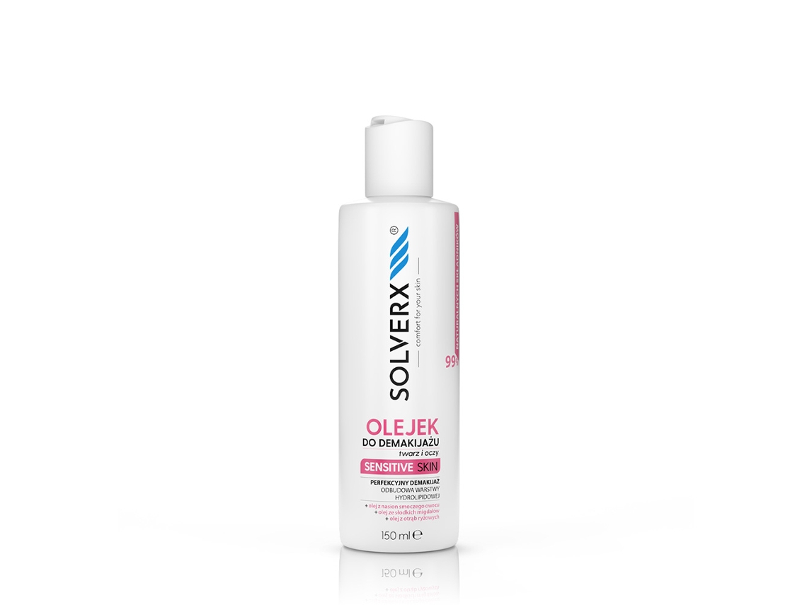 Óleo Delicado De Limpeza Para Mulheres Solverx Para Pele Sensível, 150ml.