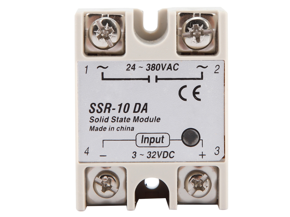 Relé de Estado Sólido Ssr 10da Entrada 3 32vdc Saída 24 380vac 10a