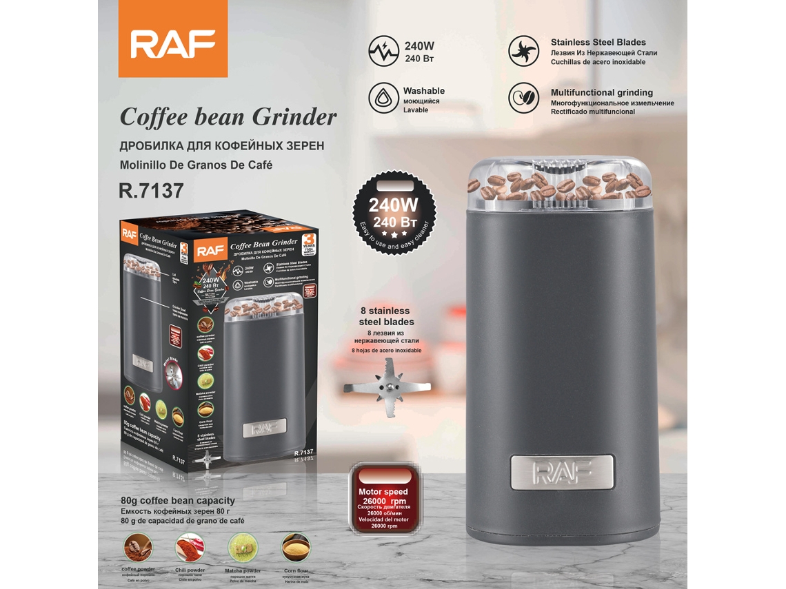Moedor de Café Elétrico Multifuncional Moedor de Grãos de Café Portátil para Uso Doméstico MDUG