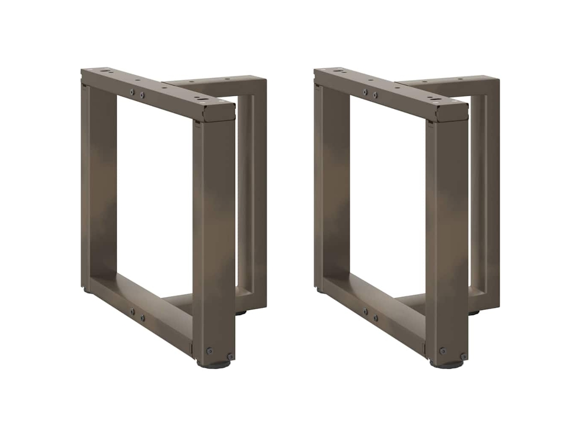 Coffee Table Leg, Coffee Table Legs Vidaxl Marrom Aço (50 X 25 X (42-43) Cm)
