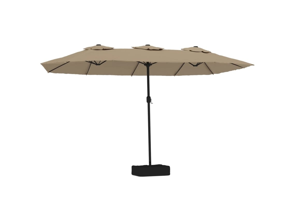 Guarda-sol VIDAXL Cinzento-acastanhado (449x245 cm)