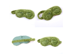 Conjunto de 3 Máscaras de Dormir 3d com Estampa de Sapo Triste, Divertidas e Verdes AQUAFORGE
