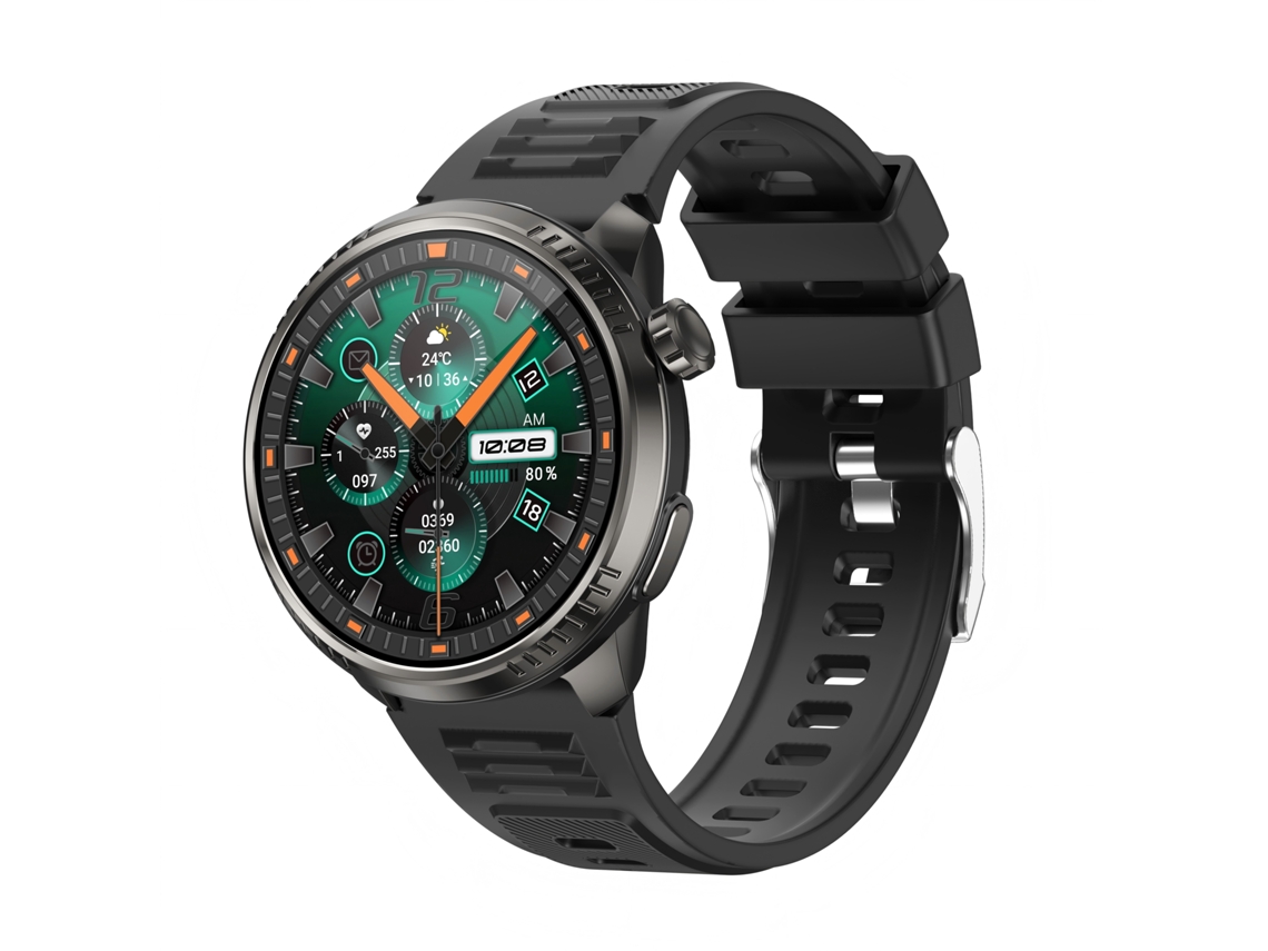 Relógio Inteligente Ds6, Tela Ips Hd De 1.46 Polegadas, Pode Fazer Chamadas Via Bluetooth, Múltiplos Modos De Esportes - Silicone, Preto