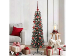 Vidaxl Árvore De Natal Artificial Verde 150 Cm Pvc, Plástico E Aço