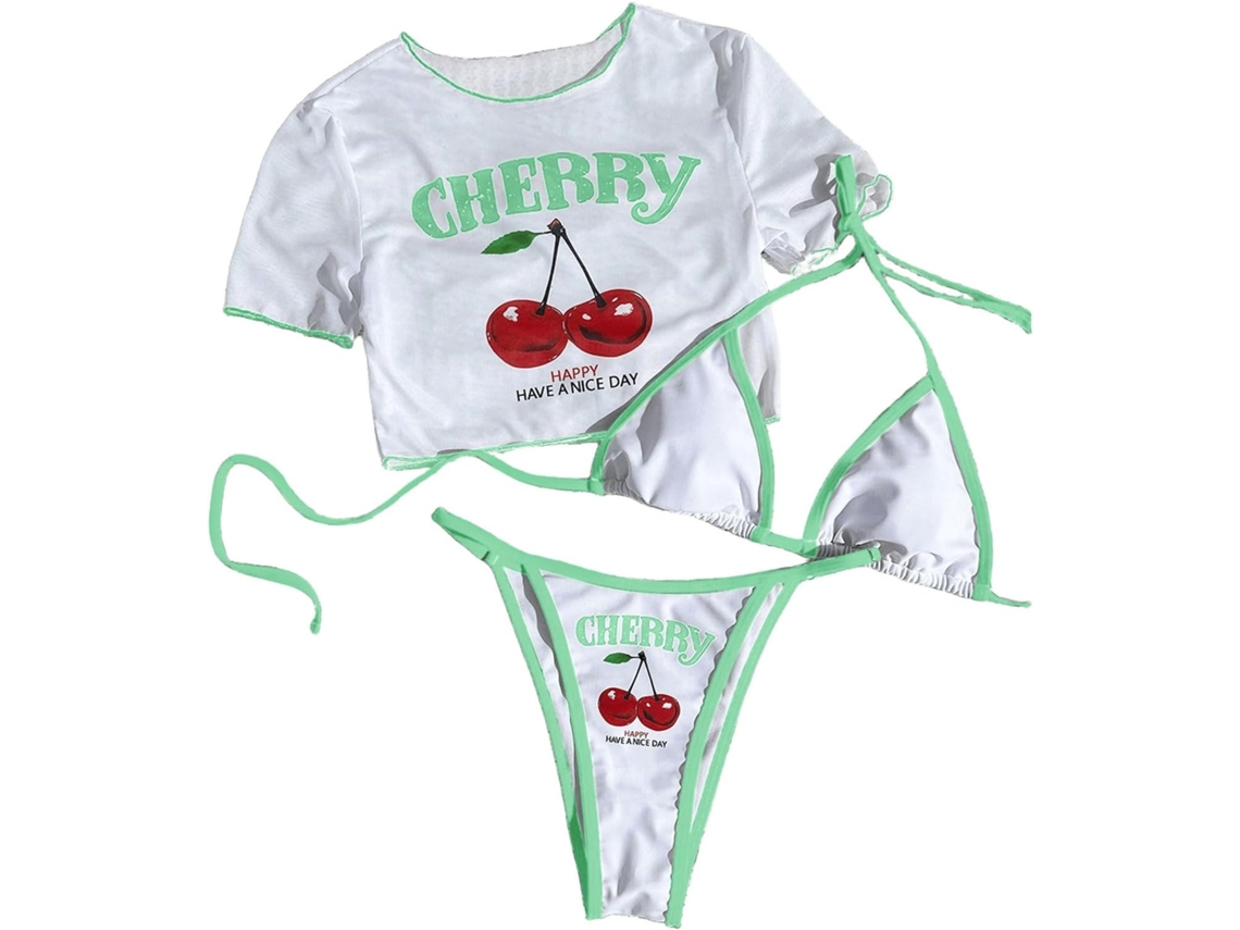Conjunto Feminino de 3 Peças com Biquíni Modelador SFUSHOS