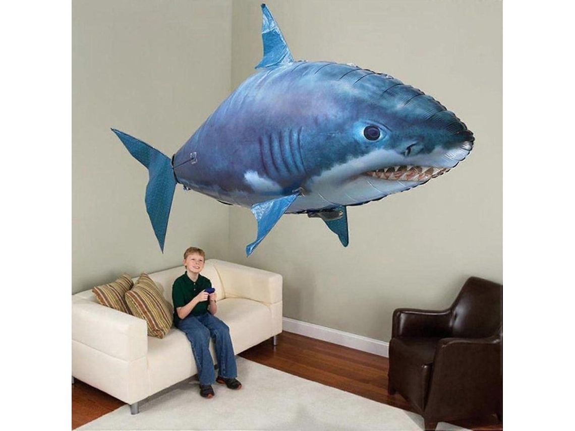 2026 tubarão Remoto Flying Shark Balloon Inflável Brinquedo de Ar Presente para Crianças Adultos