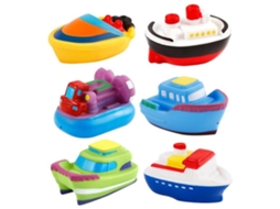 Primerox 6 Pcs/set Brinquedos de Barco de Banho Cartoon Brinquedos de Espirrar Água para Bebê Crianças