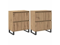Buffet Artesanal Carvalho 2 Peças 60 x 35 x 70 cm MAISON EXCLUSIVE