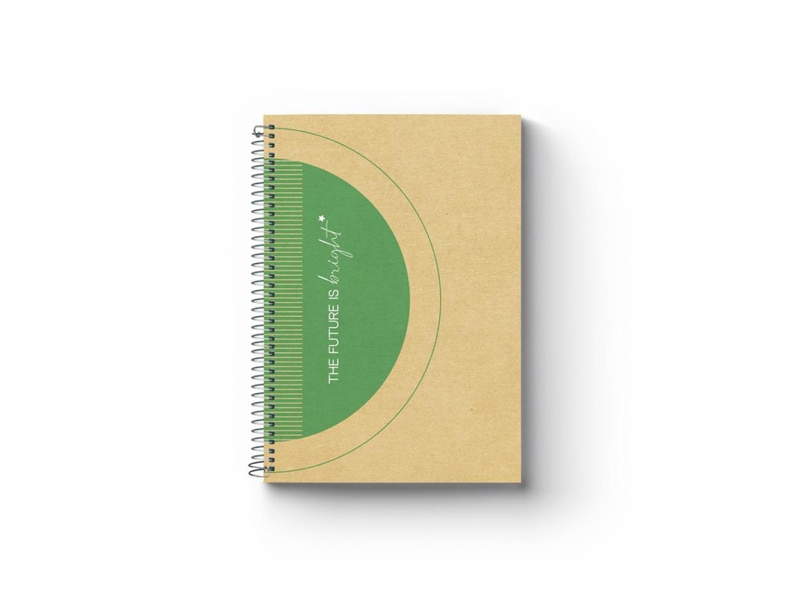 Caderno Espiral FIRMO UpCycling (Quadriculado - 80 Folhas - A4 - Amarelo)