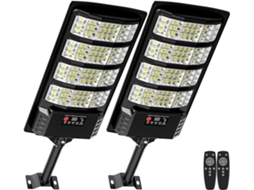 Luzes Solares Externas Impermeável com Sensor de Movimento e Controle Remoto para Quintal, Jardim e Estacionamento GERTIZ (2pcs)