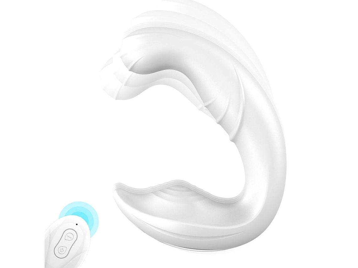 Vibrador Wearable De Controle Remoto Sem Fio Com 10 Modos Para Mulheres (branco)
