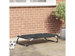 Vidaxl Cama Para Cachorro 90 X 55 X 18 Cm Aço Preto