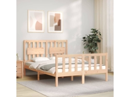 Cama Sem Colchão 120x200 Cm Madeira De Pinho Maciça