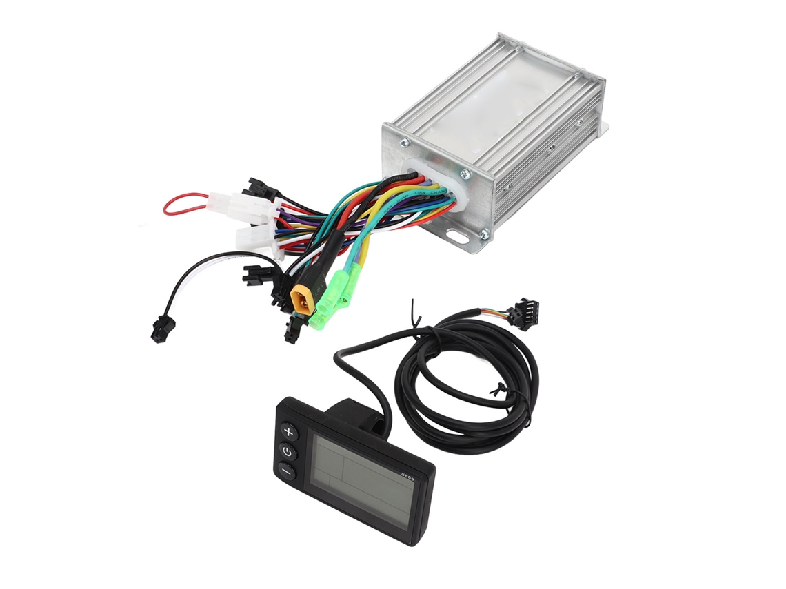 Kit De Controle De Motor Sem Escova Com Painel Lcd Dissipação De Calor Para Scooter E Bicicleta Elétrica