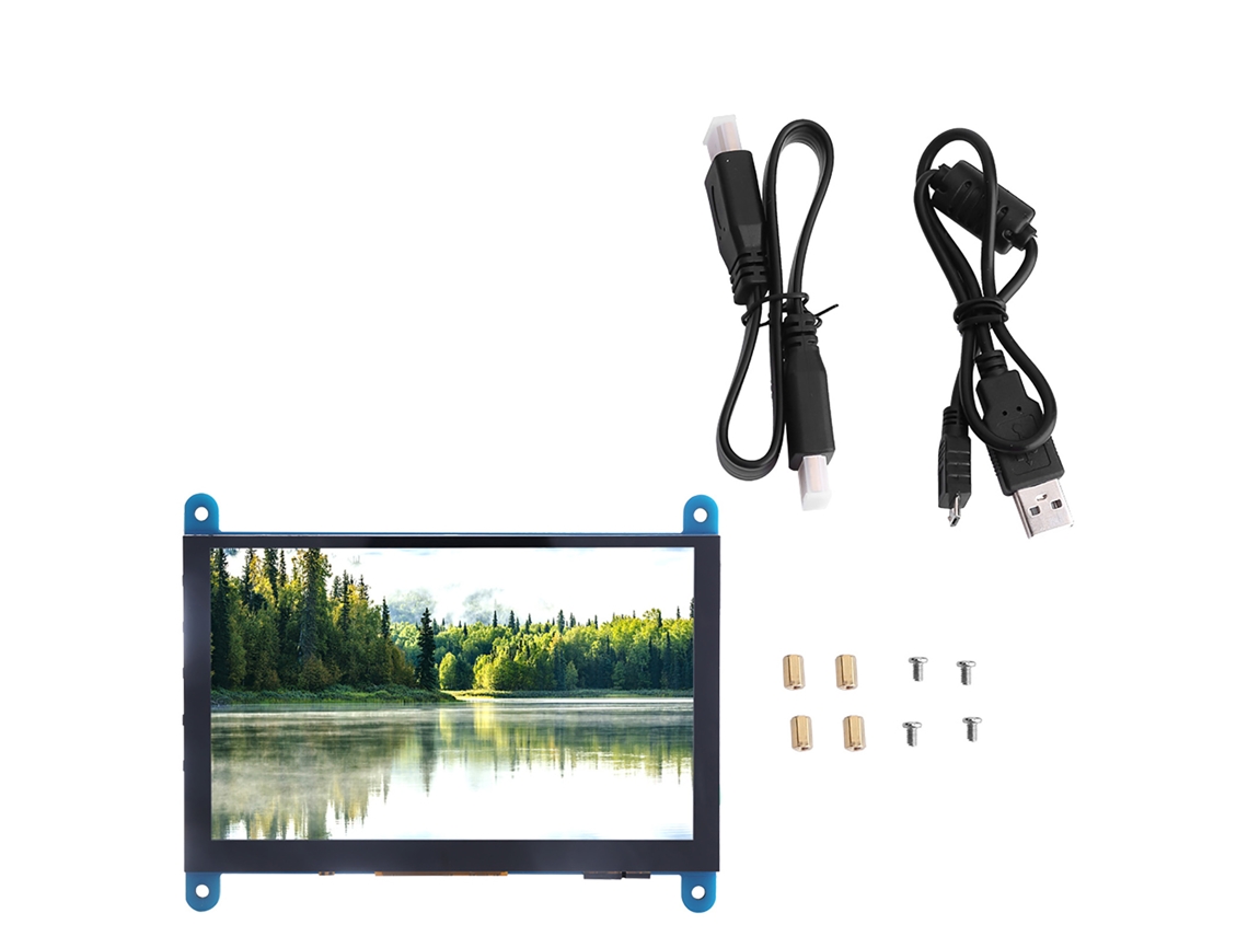 Veloriskku-tela Lcd Tft De 5 Polegadas 800x480 Com Touch Screen Para Placa Controladora Raspberry Pi Sem Usb