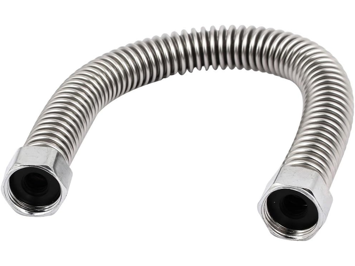 Mangueira Flexível e Estanque de Aço Inoxidável 30 Cm para Aquecedores Água Instantâneos CHABERLU