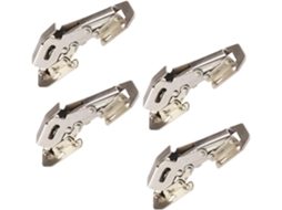 Conjunto De 4 Dobradiças Aço Inoxidável Com Amortecimento Para Portas