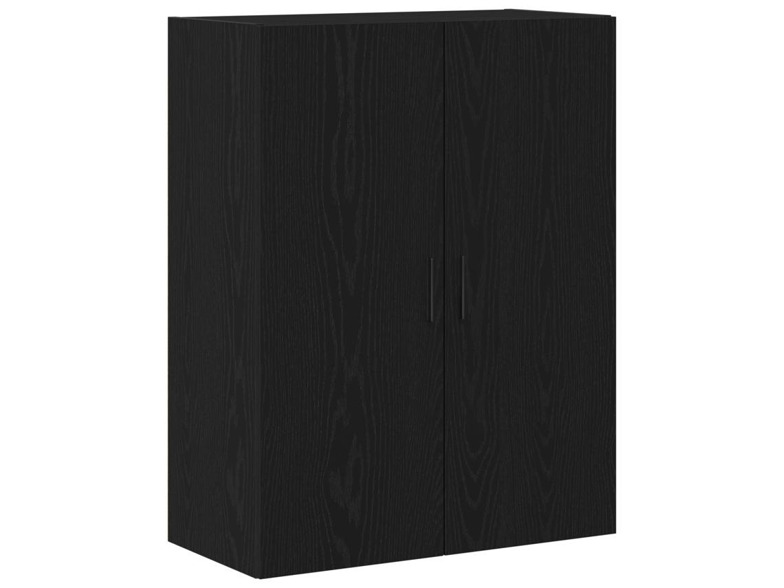 Conjunto 1 Armário De Parede Vidaxl Preto Derivados De Madeira (69,5 X 34 X 90 Cm)