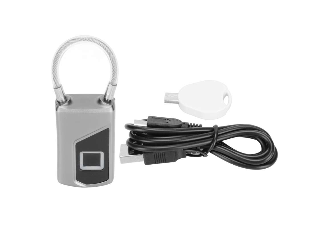 Cadeado Eletrônico Inteligente Com Impressão Digital Usb Ip66