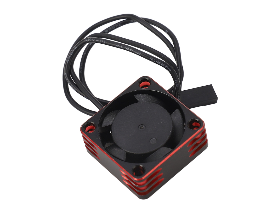 Ventoinha de Resfriamento Alumínio 25x25mm para Carro Rc Vermelha
