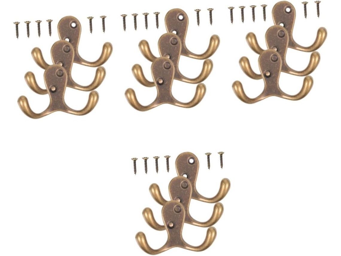Conjunto De 9 Ganchos Parede Para Toalhas, Chapéus E Roupões, Em
