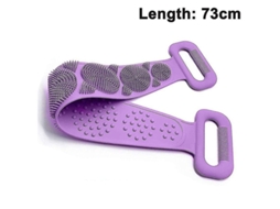 Fasst escobilla de Espalda de Silicona 73cm para Ducha, Cepillo Corporal Exfoliante de Silicona CUIDADOS