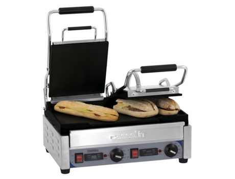 Premium Double Panini Grill Suave com Temporizador Cgp2Llpt CASSELIN