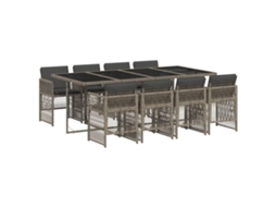 Garden Dining Set, Garden Dining Sets Vidaxl Cinzeto Rattan / Vime (n/a)