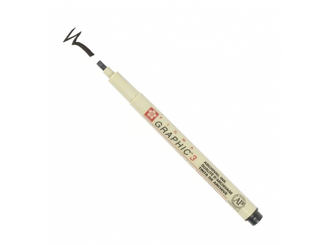 Pigma Graphic SAKURA 3 3.0Mm Preto