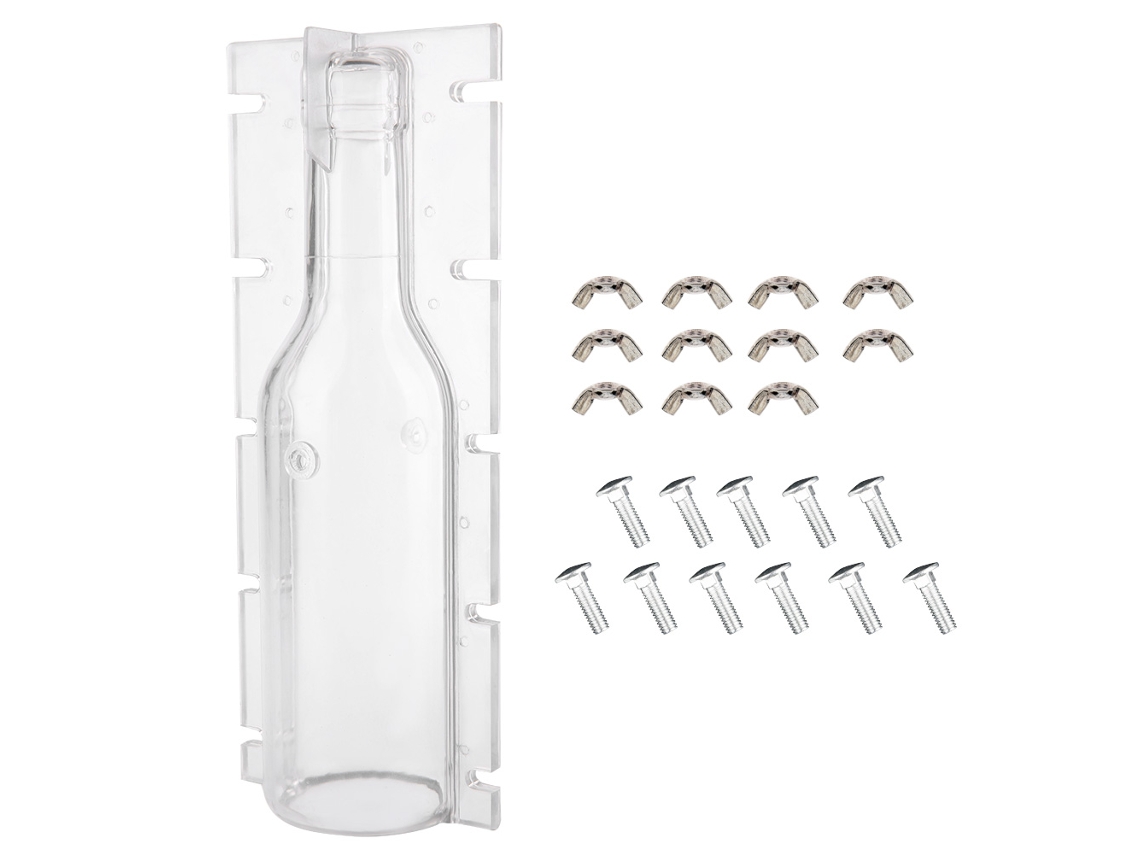 Molde de vela MDUG, plástico, resistente ao calor, forma de garrafa