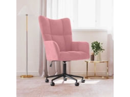 Vidaxl Cadeira De Descanso Veludo Rosa