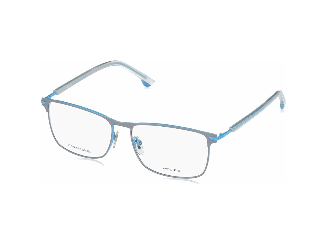 Armação de óculos masculina Police VPL560C570666 (Azul - Metal - 145 mm - Ø 57 mm)