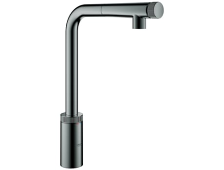Torneira De Lavatório Grohe Minta Smartcontrol, Com Spray Laminar Extraível, 31613a00, Cor Grafite Dura
