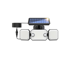 Lâmpada Solar de Parede com Sensor de Movimento Três Cabeças Split TY05139