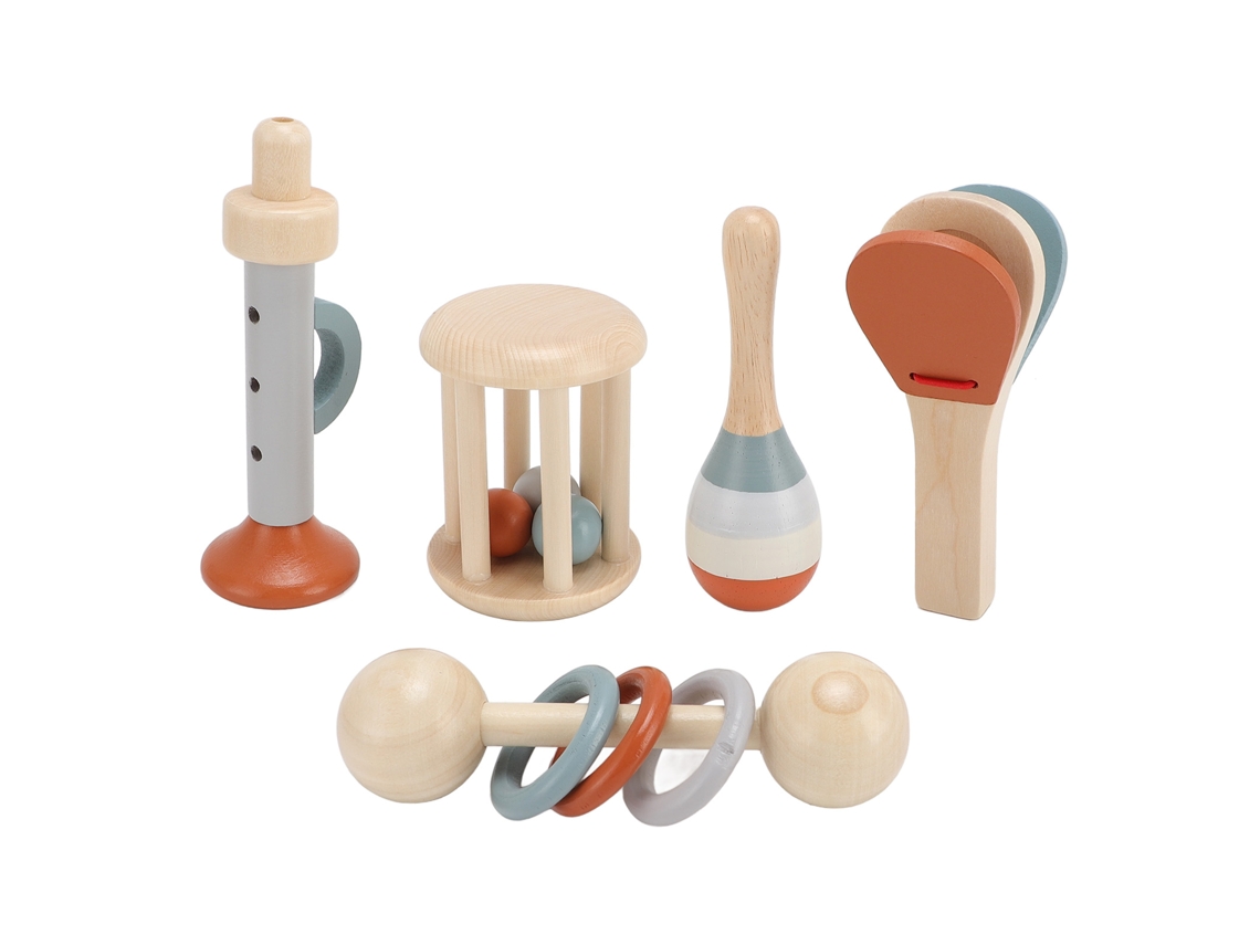 Brinquedo Musical De Madeira Para Crianças Pequenas: Conjunto De Percussão Educativo Precoce