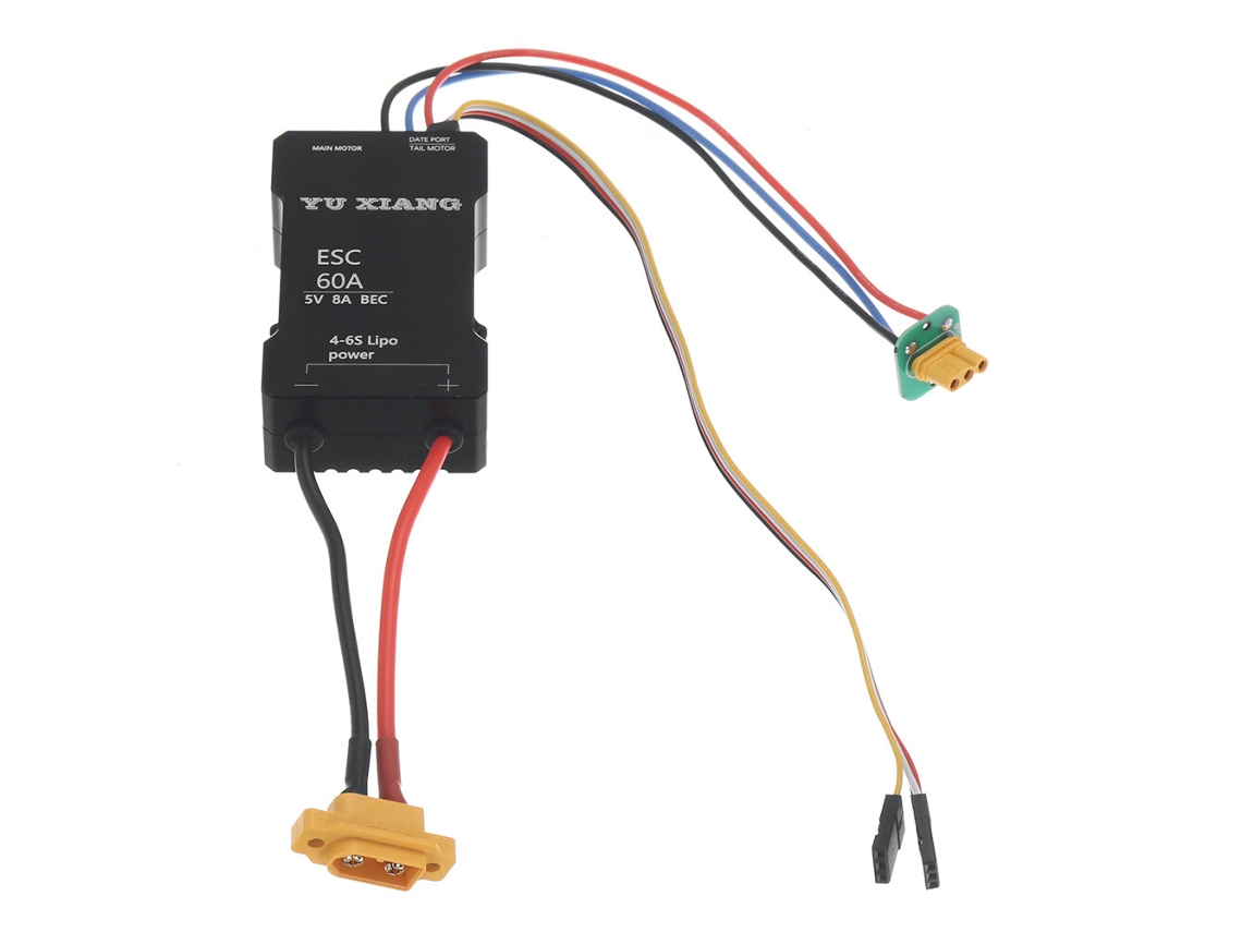 Peças para helicóptero RC Yxznrc F280 3d/6g 6ch: BEC 4 6s 5v/8a 60a ESC MDUG