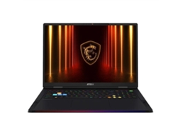 Laptop MSI Raider A18hx 040es (SSD de 2 TB, soquete EU 18, teclado QWERTY espanhol, 64 GB de RAM, AMD Ryzen 9, RTX 5080)