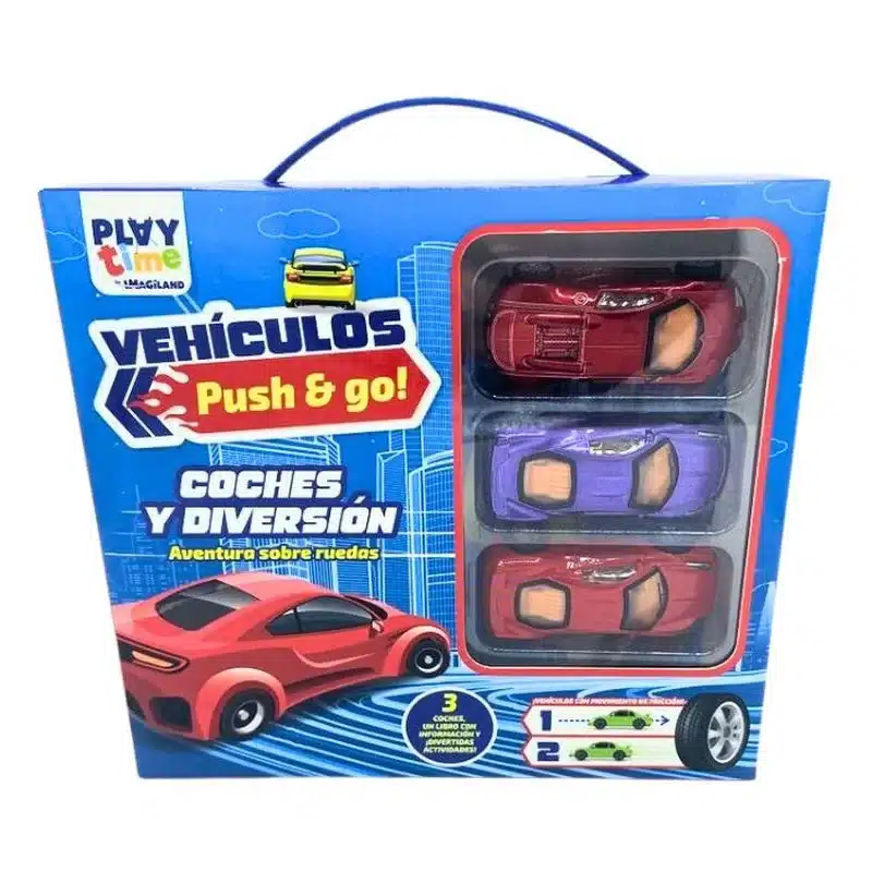 Push And Go Maletin Con Coches Y Diversión Ptpu01 Imagiland