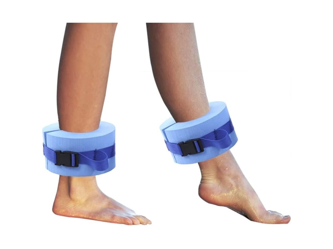 Pulseiras Aquáticas De Espuma Para Natação, Aeróbica Na Água, Ajustáveis Com Fivela De Liberação Rápida, Azul, 2 Unidades