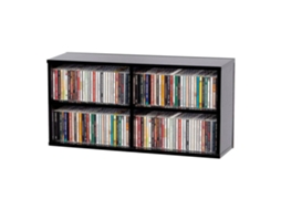 Glorioso Caixa De Cd 180 Casinha De Armazenamento 180 Cd Acabamento Preto Glorious Dj