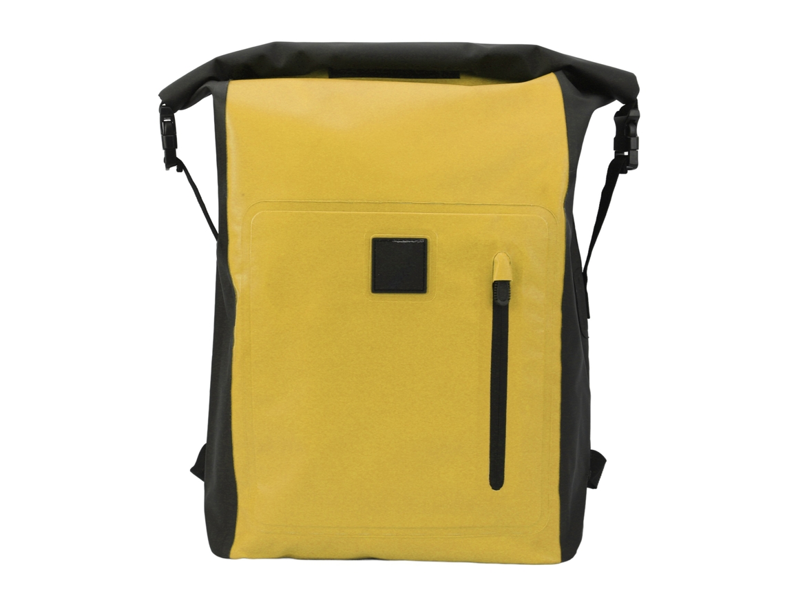 Mochila Impermeável 25l Pvc Resistente Viagens Ar Livre Amarela