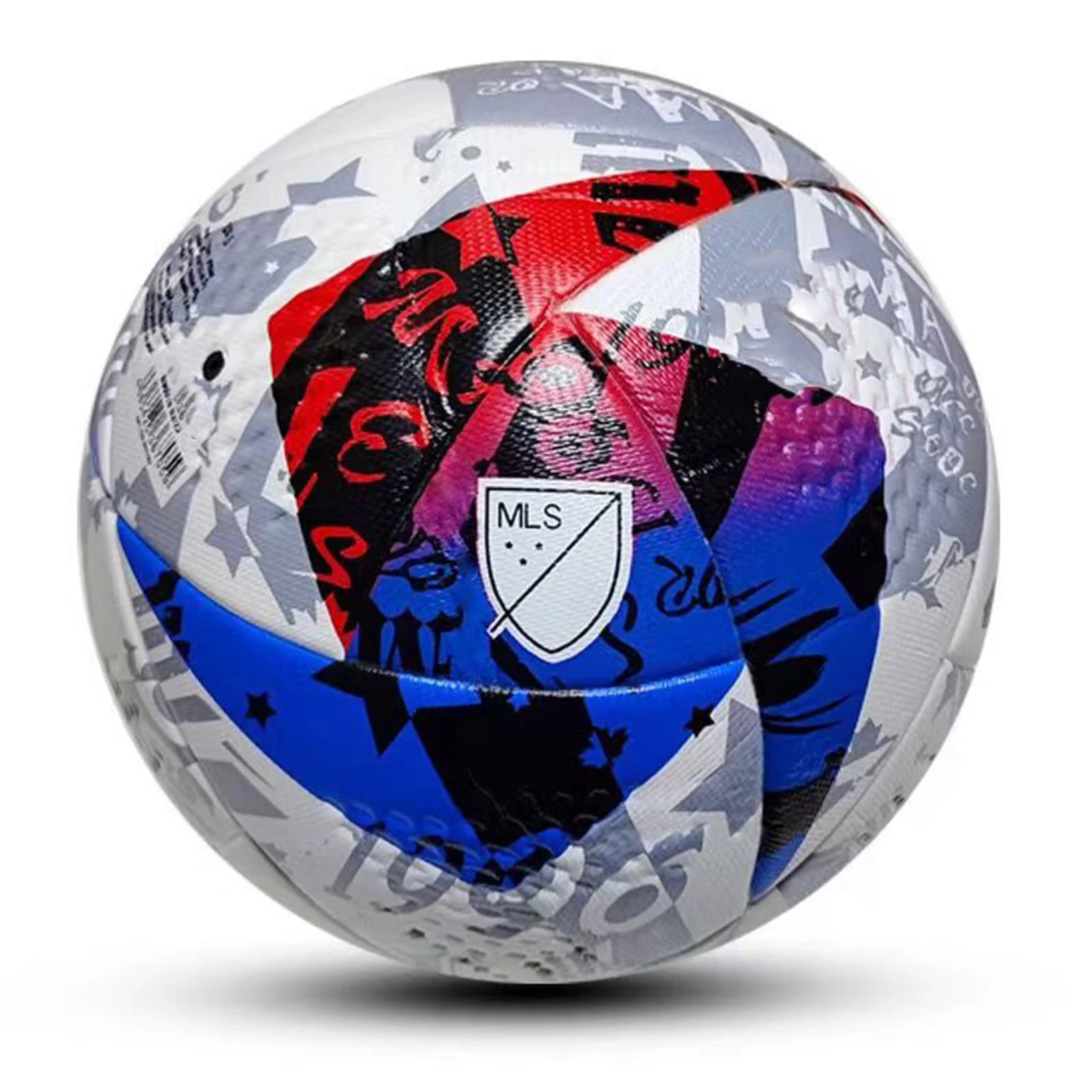 Bola De Futebol Oficial Tamanho 5, Feita De Material Pu, Com Design Sem Costuras De Alta Qualidade Para Grama Sintética.