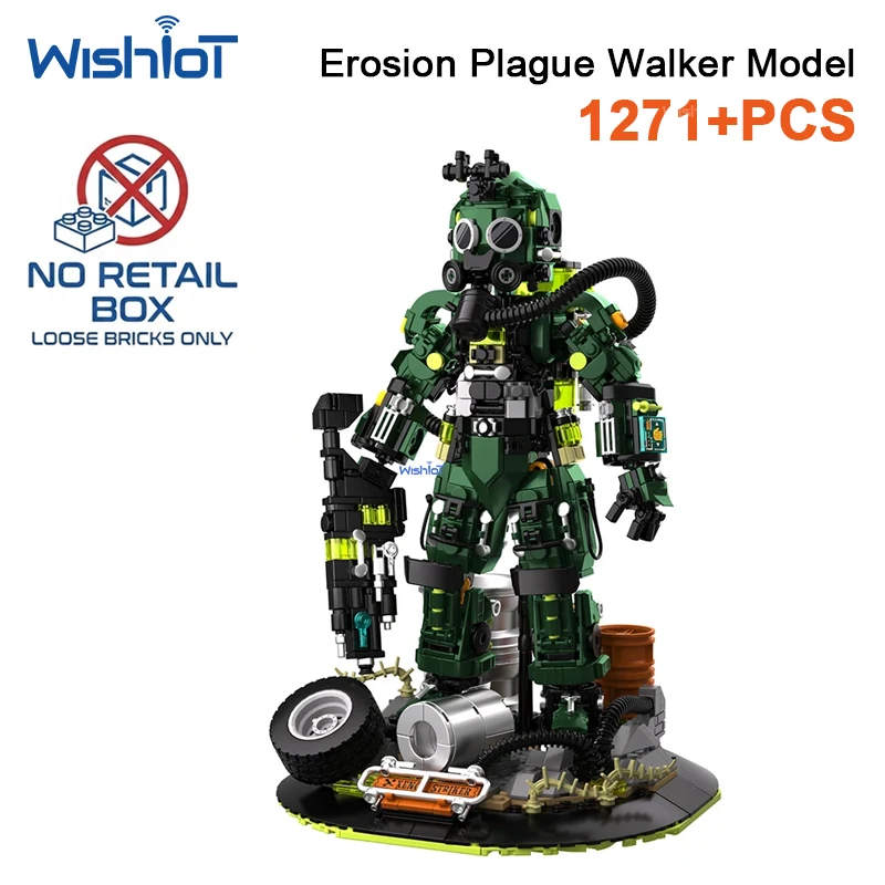 Conjunto De Blocos De Montar Plague Walker Com 1271 Peças