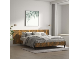 Vidaxl Cabeceira Cama 240x1,5x80 Cm Derivados Madeira Carvalho Fumado