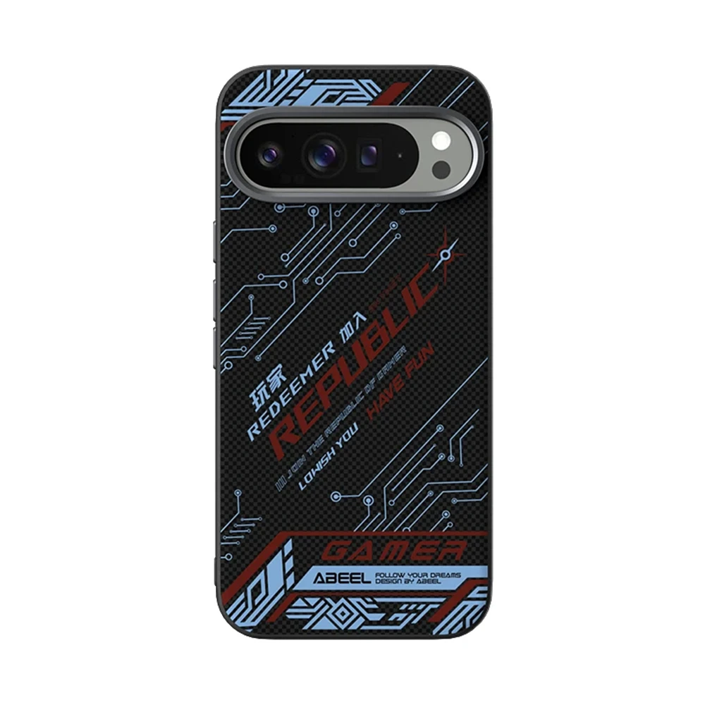 (preto, Google Pixel 9) Capa Para Celular Resistente A Arranhões Com Proteção Integrada Para Carregamento Sem Fio Magnético.