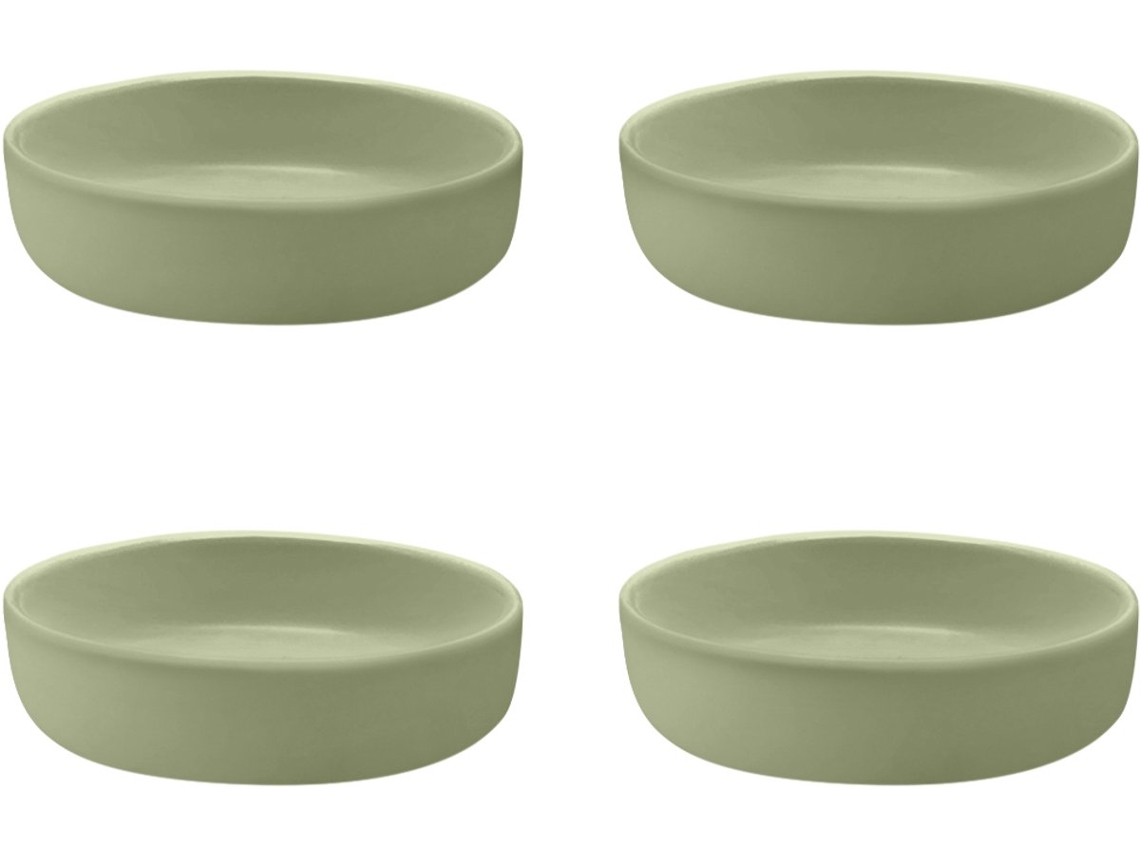 Conjunto de Pires para Saquinhos de Chá, 4 Pcs, Matcha Verde ZYBLSSBB