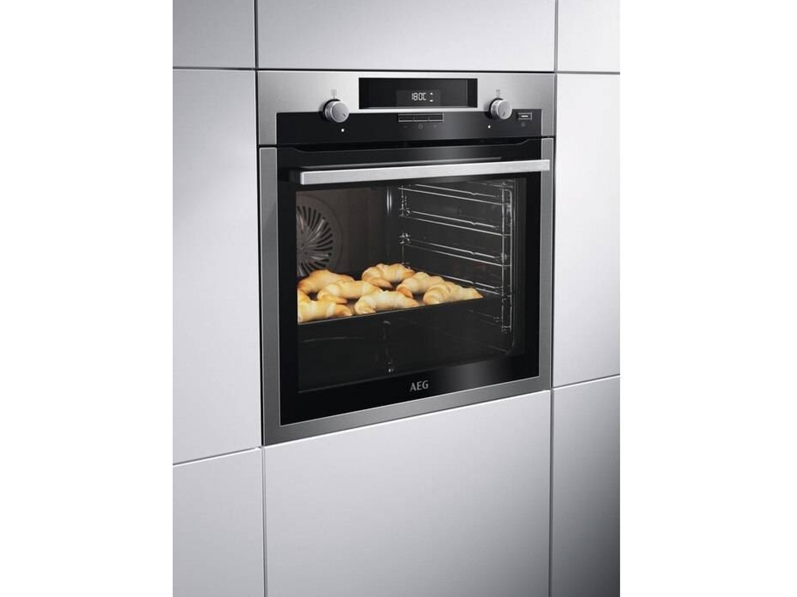 Forno a Vapor AEG SteamBake BEE455120M (71 L - 59.5 cm - Hidrolítico - Inox)