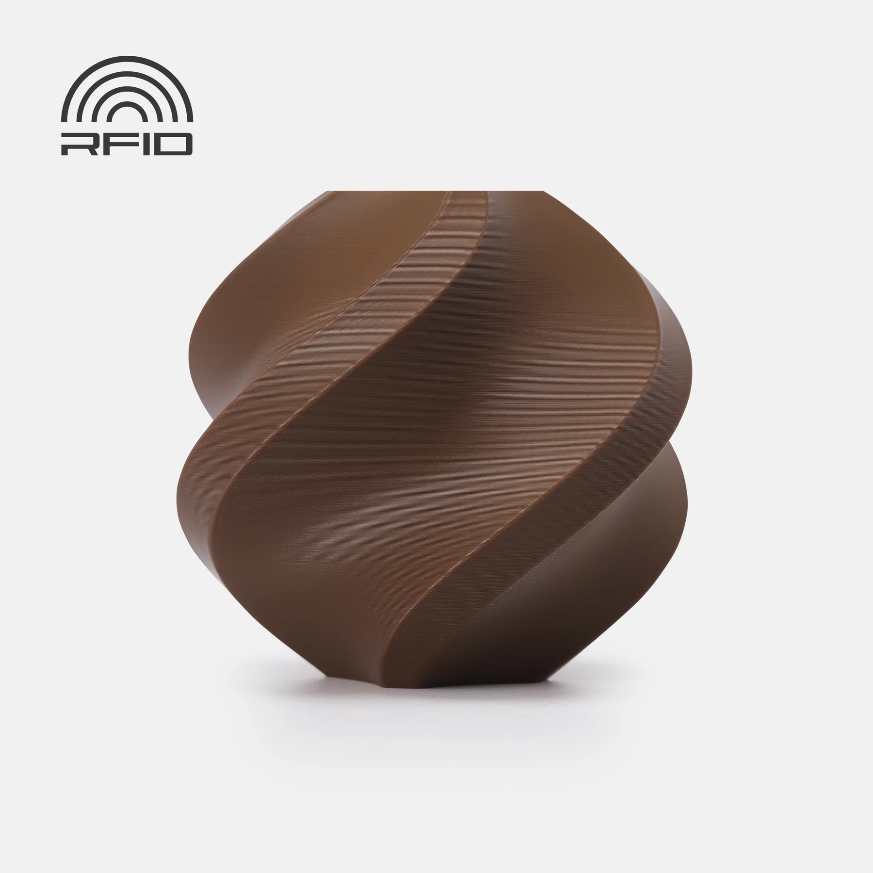 Pla Basic Cacau Marrom Bambu Lab 1kg (refil) - Castanho Chocolate