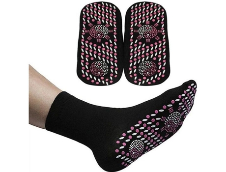 Umiwe 1 Par De Meias De Terapia Magnética Para Autoaquecimento De Saúde, Pretas